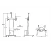 Multibrackets M Motorized Floorstand 120 kg zwart incl. kast & camerarek