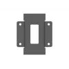 Toestelplaat Multibrackets M Pro Series verbindingsplaat zwart staal 2,1 kg