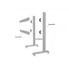 Toestelplaat Multibrackets M Pro Series verbindingsplaat zwart staal 2,1 kg