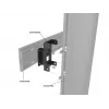 Toestelplaat Multibrackets M Pro Series verbindingsplaat zwart staal 2,1 kg