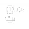 Toestelplaat Multibrackets M Pro Series verbindingsplaat zwart staal 2,1 kg