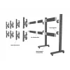 Toestelplaat Multibrackets M Pro Series verbindingsplaat zwart staal 2,1 kg