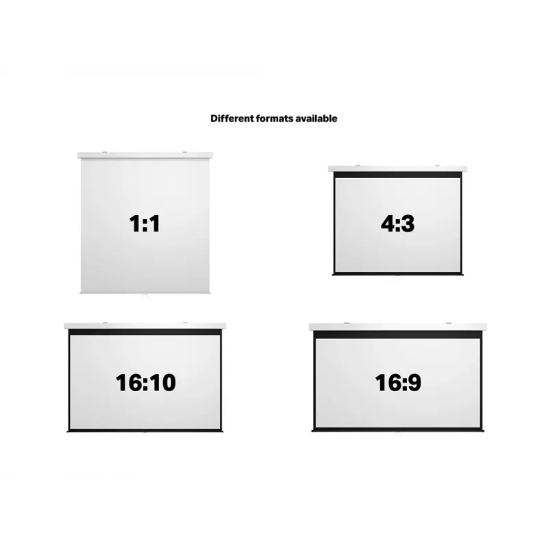 Multibrackets M 1:1 handmatig projectiescherm 240x240, 135 inch White Edition