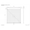 Multibrackets M 1:1 handmatig projectiescherm 240x240, 135 inch White Edition