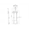 Multibrackets M gemotoriseerde vloerstandaard 120 kg zwart incl. camerarek
