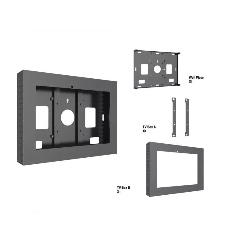 Behuizing MULTIBRACKETS M Pro Series voor ELO 10 inch – staal, zwart, 2 kg