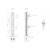 Multibrackets M VESA Deskmount HD Dual Vertical Widescreen 32 inch – 50 inch klem/doorvoer