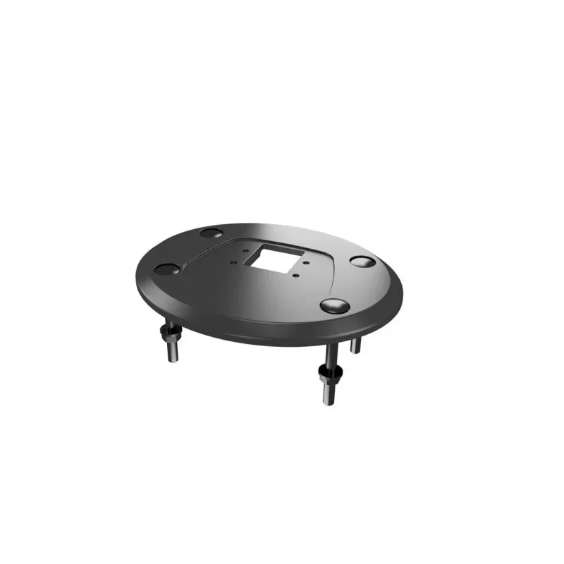 Doorvoerbasis MULTIBRACKETS M Deskmount HD — aluminium behuizing, zwart, Ø 21 cm, H 40 mm, 500 g