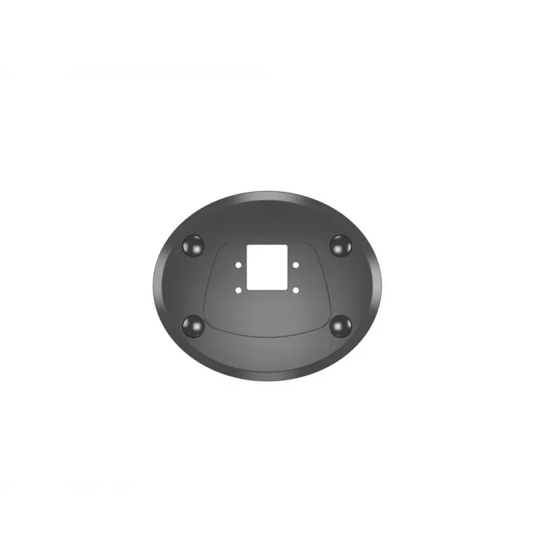 Doorvoerbasis MULTIBRACKETS M Deskmount HD — aluminium behuizing, zwart, Ø 21 cm, H 40 mm, 500 g