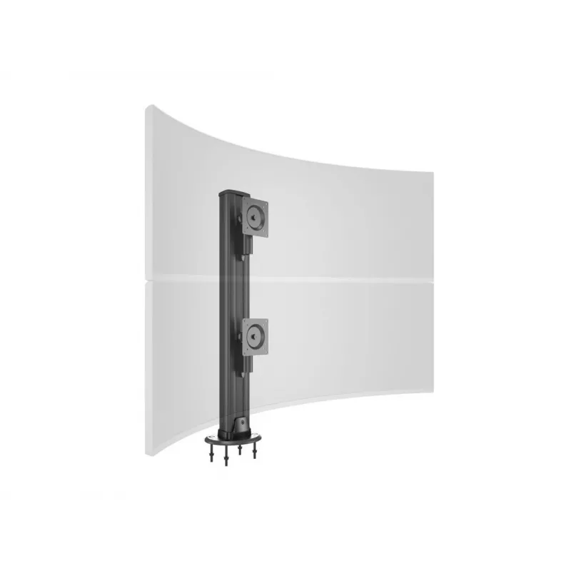 Doorvoerbasis MULTIBRACKETS M Deskmount HD — aluminium behuizing, zwart, Ø 21 cm, H 40 mm, 500 g