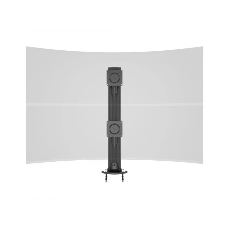 Doorvoerbasis MULTIBRACKETS M Deskmount HD — aluminium behuizing, zwart, Ø 21 cm, H 40 mm, 500 g