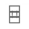 Multibrackets M Pro Series behuizing 32 inch wandmontage klein zwart staal liggend/staand