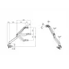 Multibrackets M Gaslift Arm Samsung G9 Single zwart 20 kg tafmontage