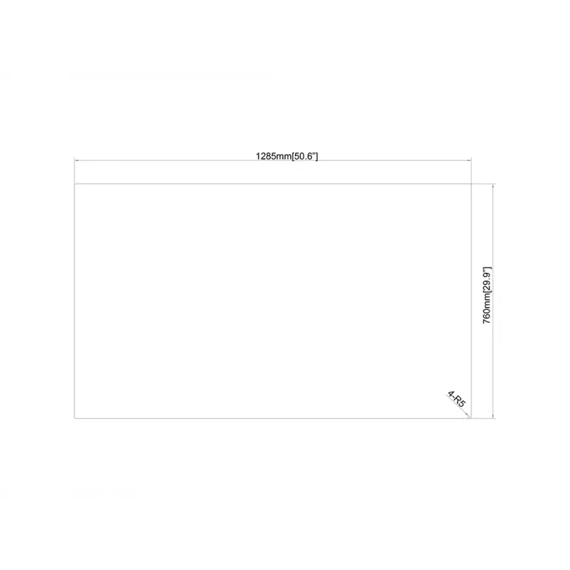 Multibrackets M Pro Series - veiligheidsfolie polycarbonaat 55 inch