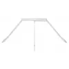 Wandkabelmanagement Multibrackets M staal wit — voor georganiseerde kabelgeleiding