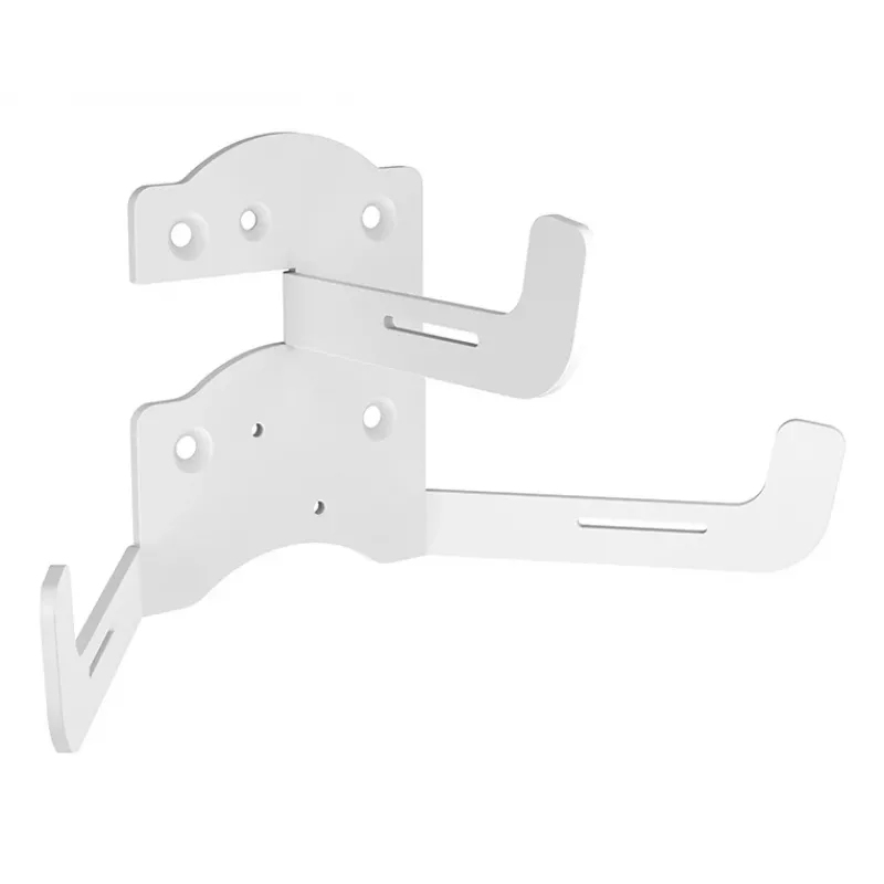 Wandkabelmanagement Multibrackets M staal wit — voor georganiseerde kabelgeleiding