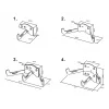 Wandkabelmanagement Multibrackets M staal wit — voor georganiseerde kabelgeleiding