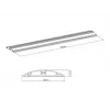 Multibrackets M kabelgoot vloer zwart – 139 mm B – 750 mm L
