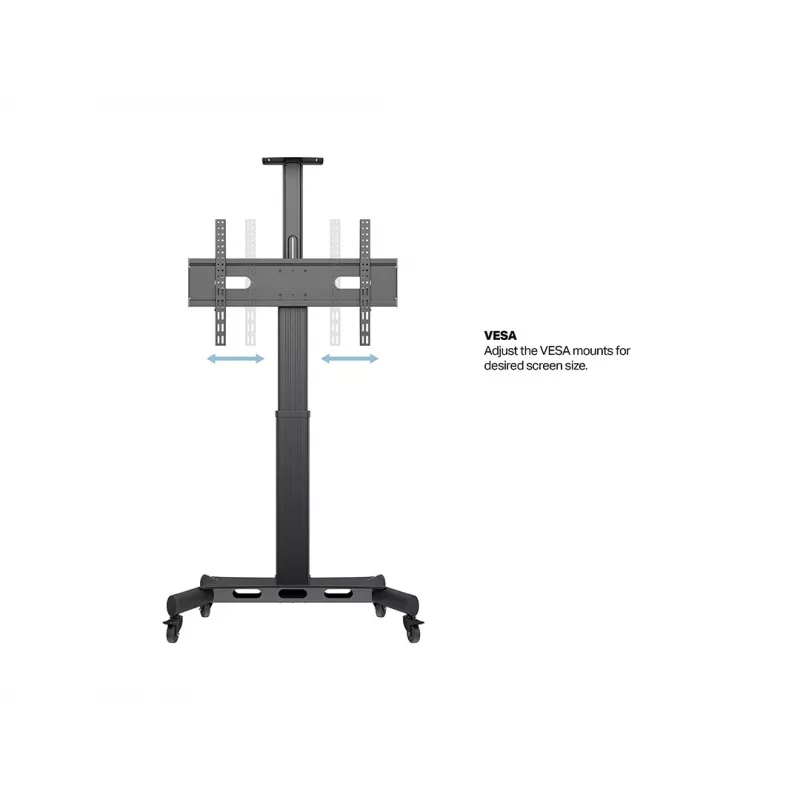 Multibrackets M gemotoriseerde public floorstand enkelvoudige kolom 170 HD 60 kg capaciteit 32-75 inch