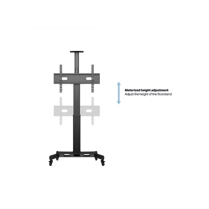 Multibrackets M gemotoriseerde public floorstand enkelvoudige kolom 170 HD 60 kg capaciteit 32-75 inch