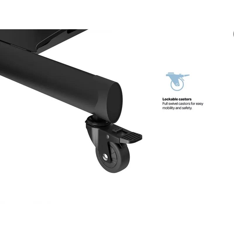 Multibrackets M gemotoriseerde public floorstand enkelvoudige kolom 170 HD 60 kg capaciteit 32-75 inch