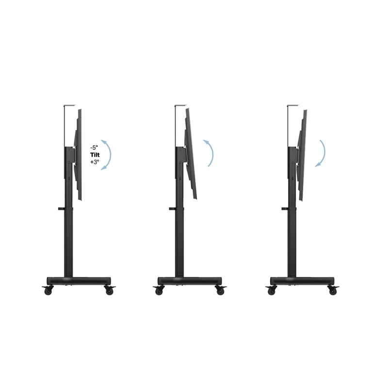 Multibrackets M gemotoriseerde public floorstand enkelvoudige kolom 170 HD 60 kg capaciteit 32-75 inch