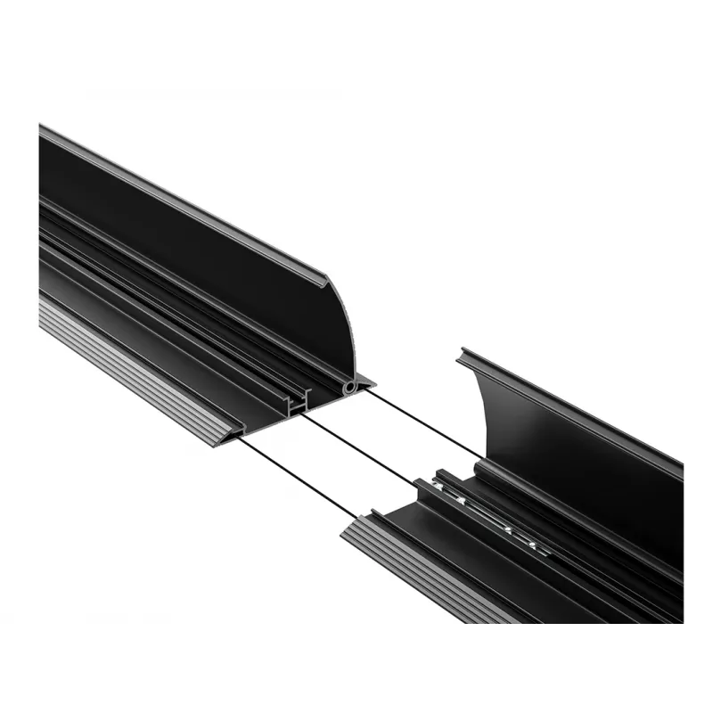 Kabelbescherming vloer Multibrackets M kabelafdekking Floor zwart 139mm-B 2200mm-L