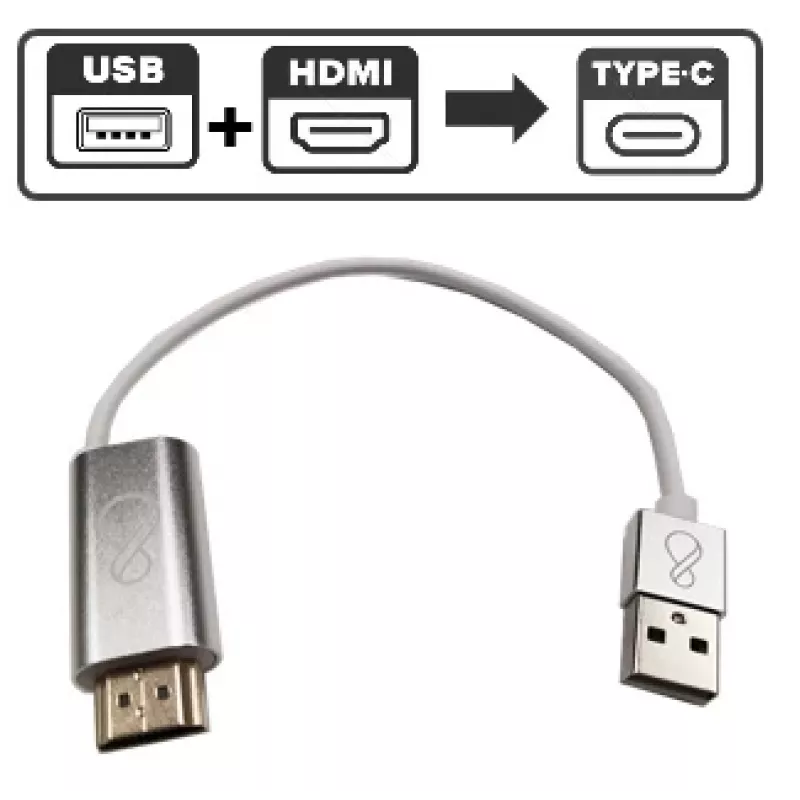 Ochno O-HDMI-TO-USBC-2 USB-grafische adapter 3840 x 2160 pixel wit
