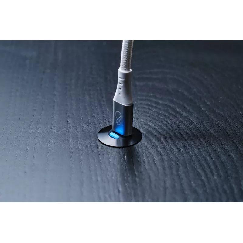 USB-C-naar-USB-C-kabel Ochno O-USBG2-70-1 — USB 3.2 Gen 2, DP Alt Mode 1.4, stekker–stekker, gevlochten, 0,7 m, wit