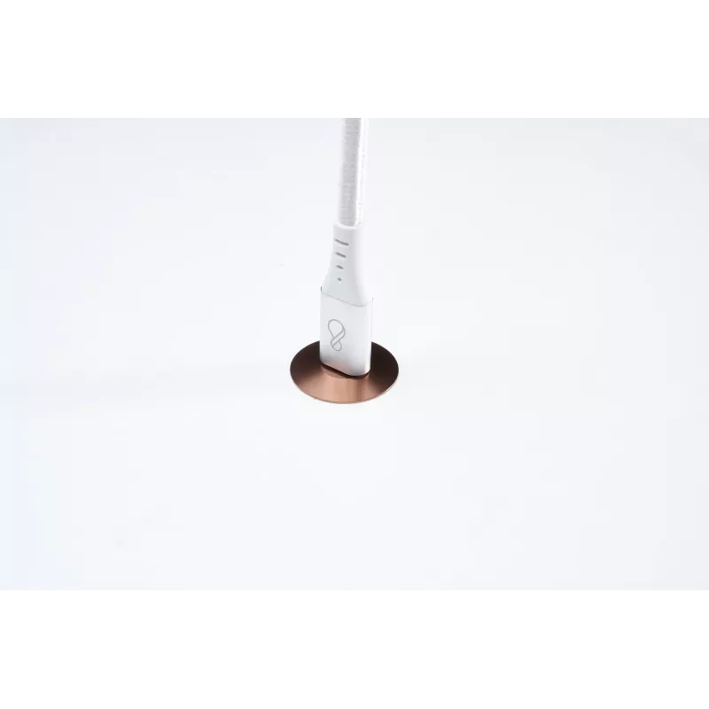 USB-C-naar-USB-C-kabel Ochno O-USBG2-70-1 — USB 3.2 Gen 2, DP Alt Mode 1.4, stekker–stekker, gevlochten, 0,7 m, wit