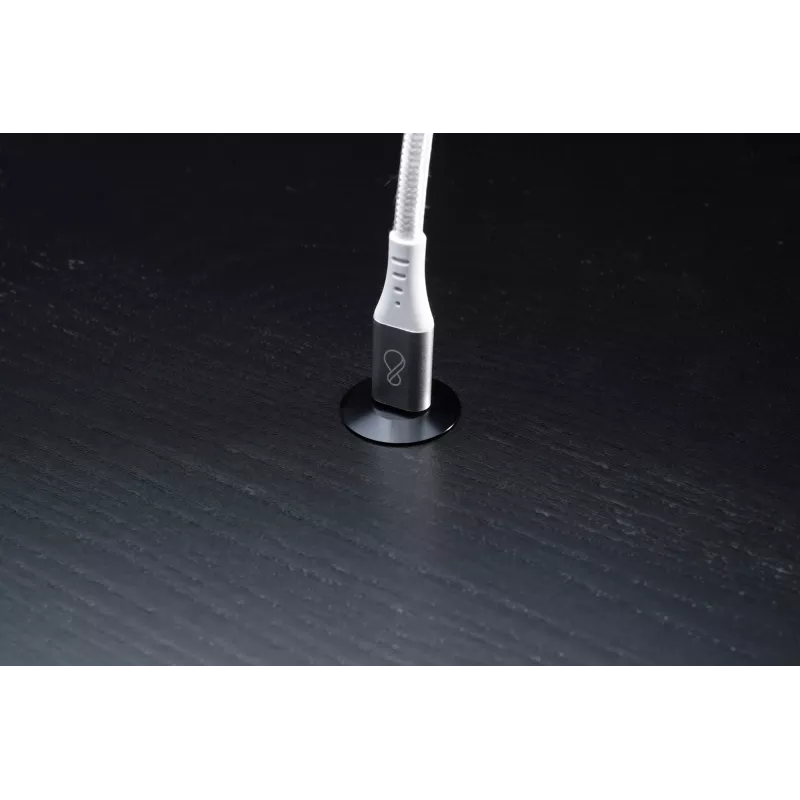 USB-C-naar-USB-C-kabel Ochno O-USBG2-70-1 — USB 3.2 Gen 2, DP Alt Mode 1.4, stekker–stekker, gevlochten, 0,7 m, wit