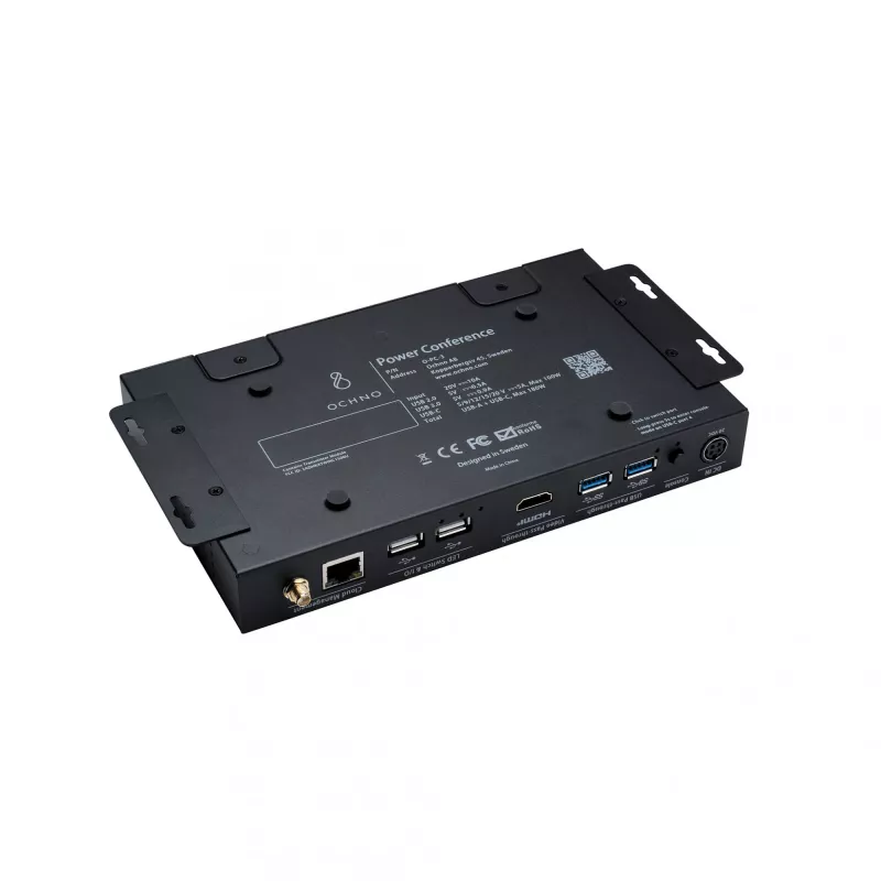 Ochno Power Conference 3 Single, bedraad, USB 3.2 Gen 2 (3.1 Gen 2) Type-C, 100 W, 1.4/2.3, 10,100 Mbit/s, zwart