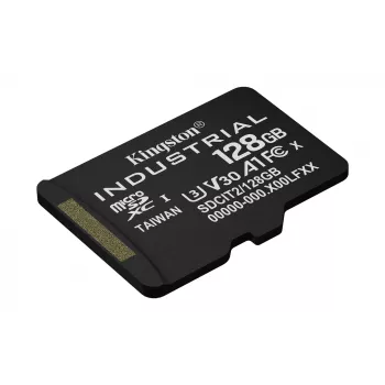 Kingston Technology 128GB microSDXC Industrial C10 A1 pSLC-kaart losse verpakking zonder adapter