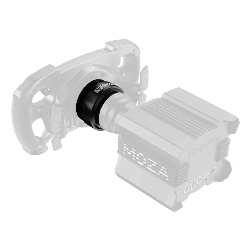 Moza Racing Wheel Base-snelwisseladapter, pc, snelwisseladapter, zwart, aluminium, Moza, R21, R16, R9