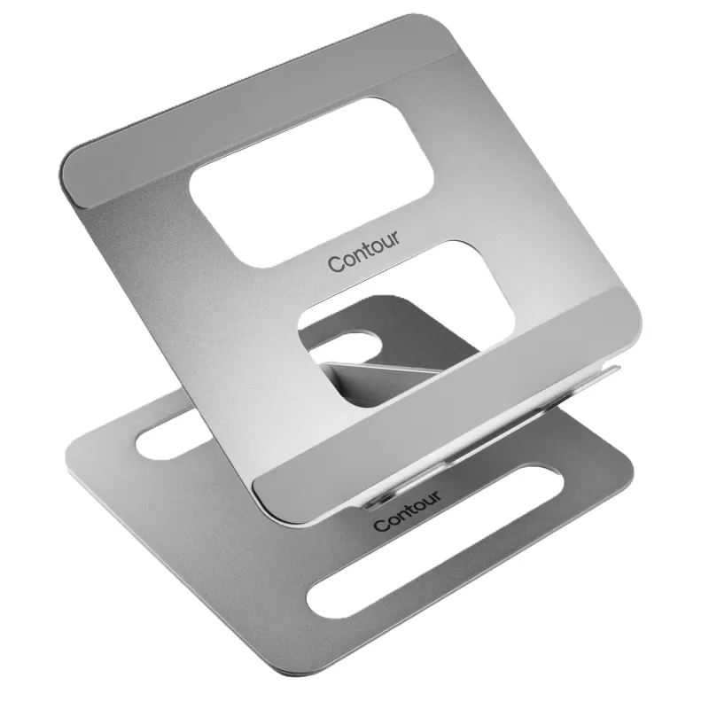Laptopstandaard Contour Design Laptop Riser Steel grijs hoogte 45-310mm