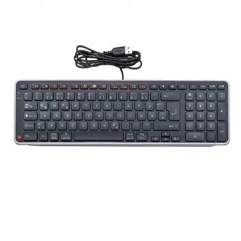 Contour Design Balance-toetsenbord DE, bedraad, full-size (100%), draadloos, RF draadloos + USB, QWERTZ, zwart