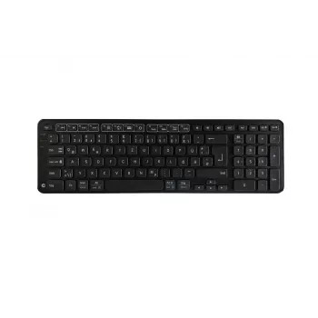 Contour Design Balance-toetsenbord BK draadloos-DE versie, full-size (100%), bedraad & draadloos, RF draadloos + USB, QWERTZ, zwart