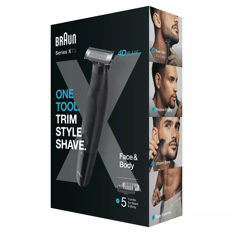 Trimmer Braun XT3200 Zwart nikkel-metaalhydride NiMH accu 45 min