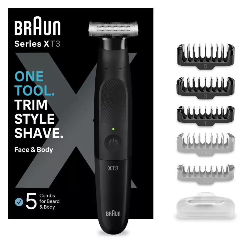 Trimmer Braun XT3200 Zwart nikkel-metaalhydride NiMH accu 45 min