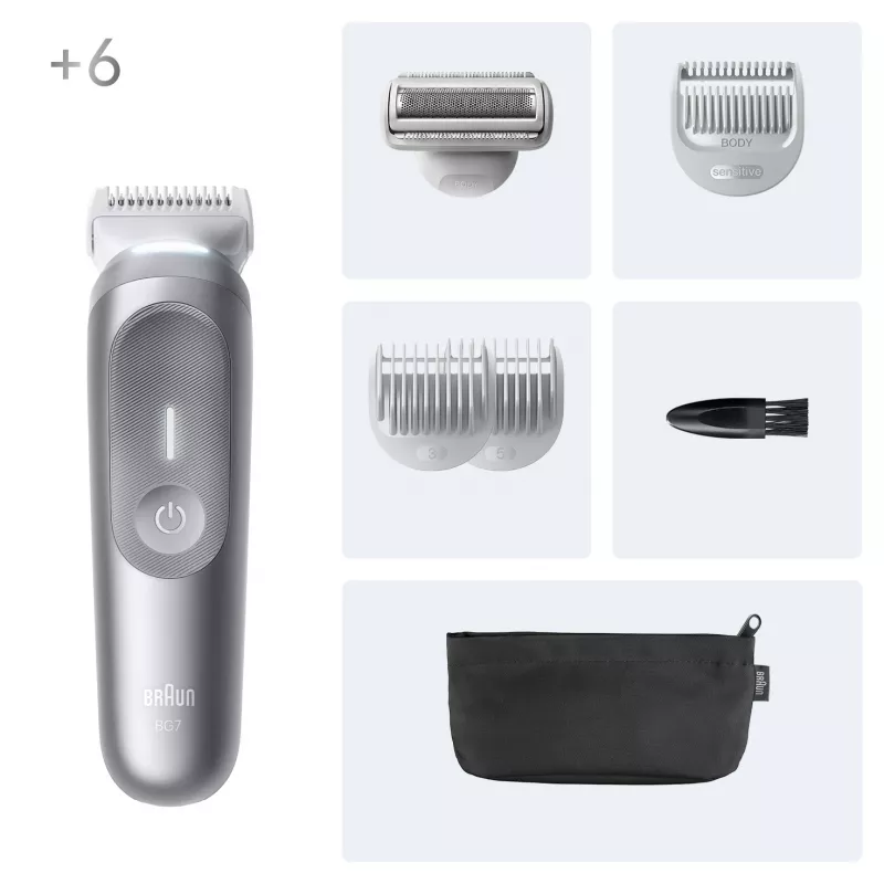 Bodygroomer Braun Series 7 BG7550 Grijs lithium-ion-accu