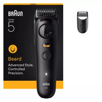 Braun BeardTrimmer 5 BT5500 baardtrimmer batterij 20 2 cm nat & droog Zwart