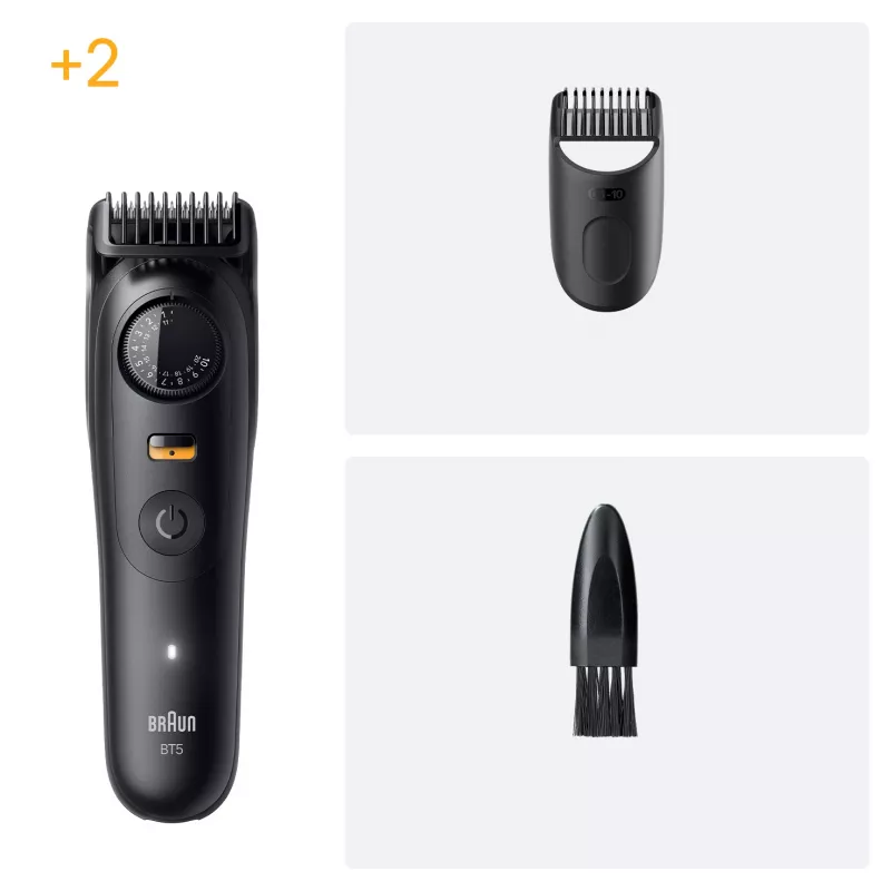 Braun BeardTrimmer 5 BT5500 baardtrimmer batterij 20 2 cm nat & droog Zwart