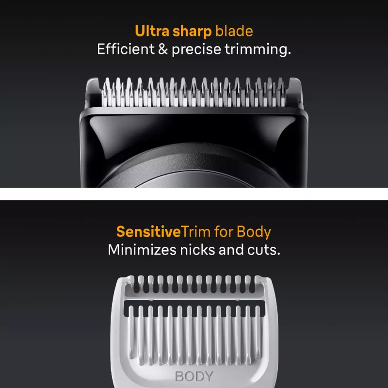 Braun AIO5520 haartrimmer/scheerapparaat Zwart, Grijs 14 lithium-ion (Li-Ion)