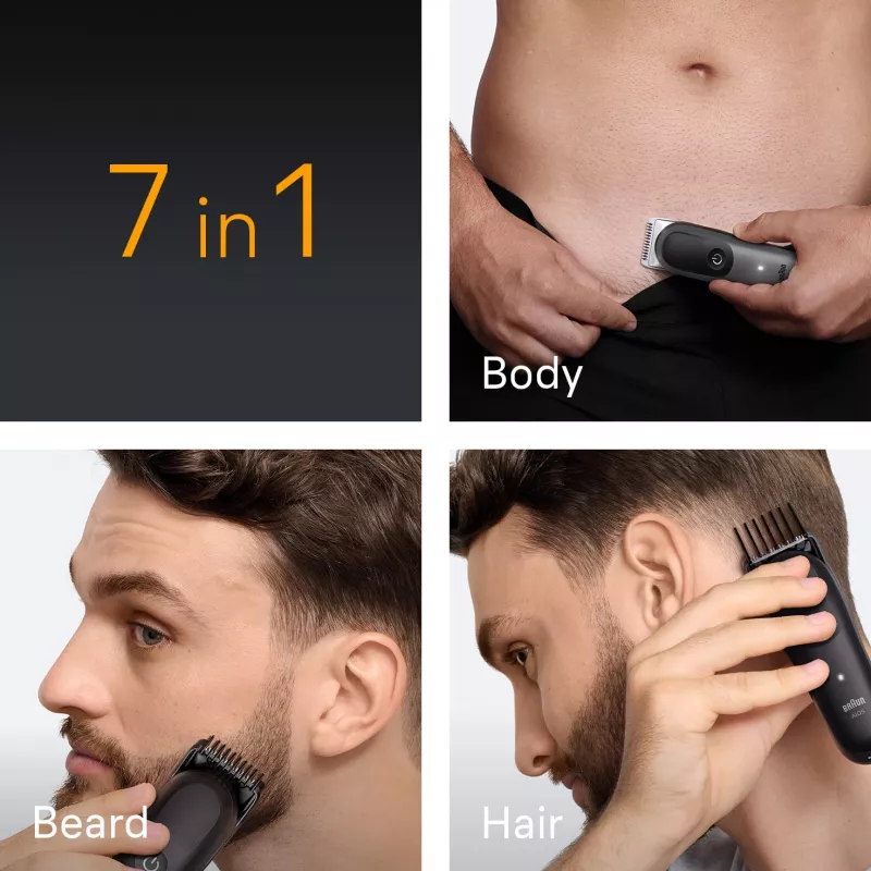 Braun AIO5520 haartrimmer/scheerapparaat Zwart, Grijs 14 lithium-ion (Li-Ion)