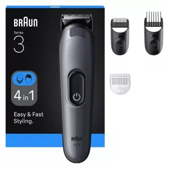 Braun AIO3500 haartrimmer/scheerapparaat Zwart, Grijs 14 nikkel-metaalhydride (NiMH)
