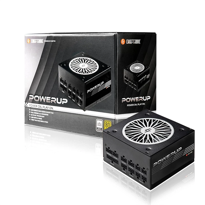 Chieftec PowerUp GPX-850FC voeding 850 W 20+4 pin ATX ATX Zwart