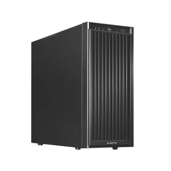 Computerbehuizing CHIEFTEC BW-01B-OP midi tower ATX/ITX, ondersteunt 6×3,5 inch + 4×2,5 inch, 2×5,25 inch, achter 1×120 mm, SGCC, zwart, 200×510×465 mm