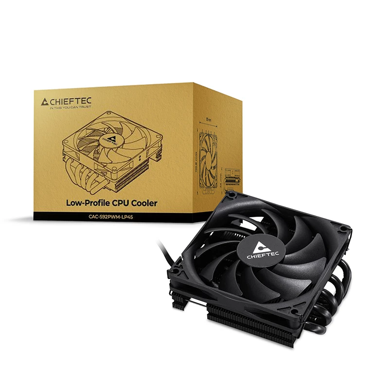 Chieftec CAC-S92PWM-LP45 computerkoelsysteem computerbehuizing luchtkoeler 9,2 cm Zwart