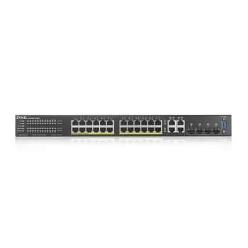 Zyxel GS2220-28HP-EU0101F netwerkswitch Beheerd L2 Gigabit Ethernet (10/100/1000) Power over Ethernet (PoE) Zwart