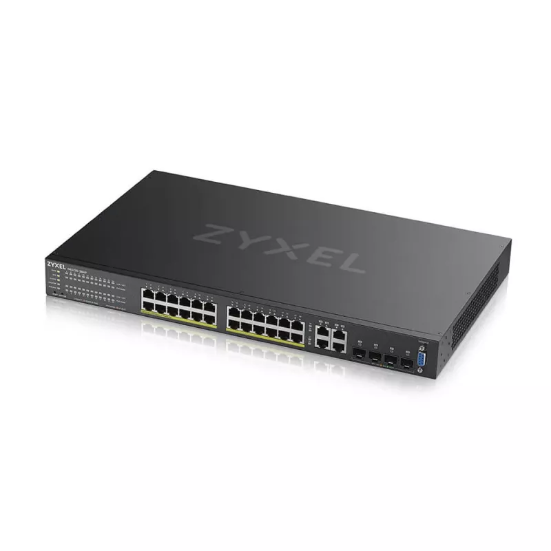 Zyxel GS2220-28HP-EU0101F netwerkswitch Beheerd L2 Gigabit Ethernet (10/100/1000) Power over Ethernet (PoE) Zwart